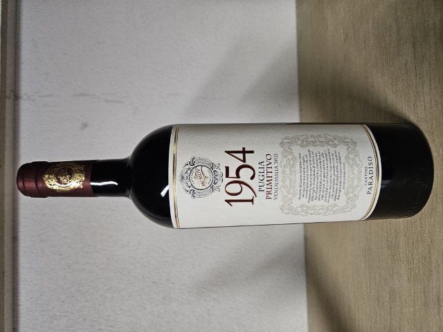 Paradiso 1954 Primitivo 2021